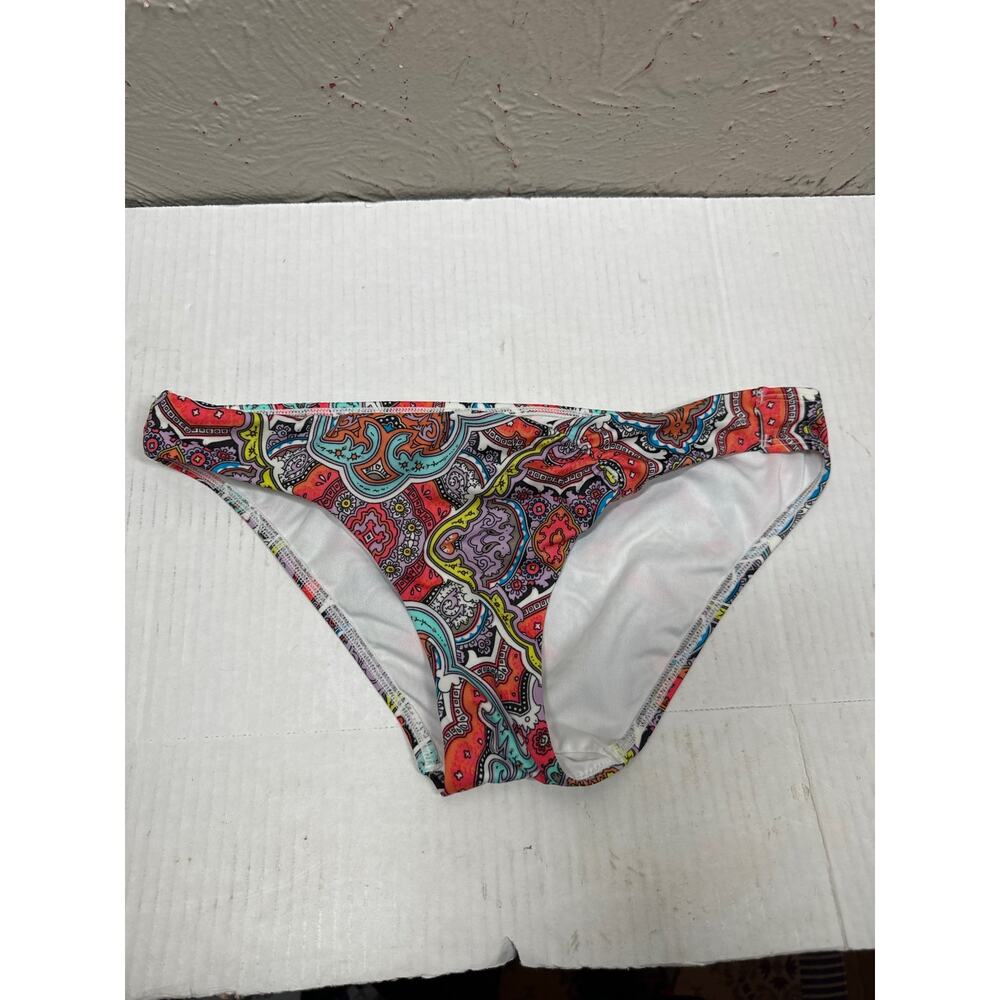 Victoria's‎ Secret Colorful Swim Bikini Bottoms Artsy Print Women’s Size Small